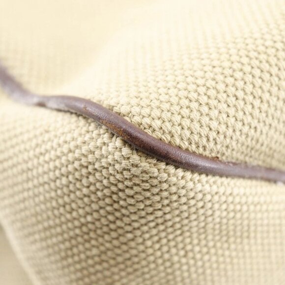 GUCCI Wood handle Handbag 106493 beige canvas Women - Picture 12 of 13